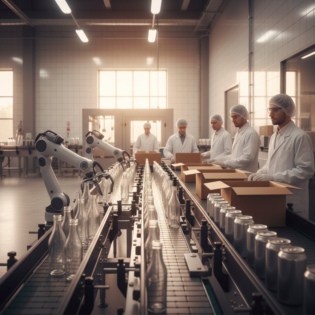 Beverages fulfilment packing line